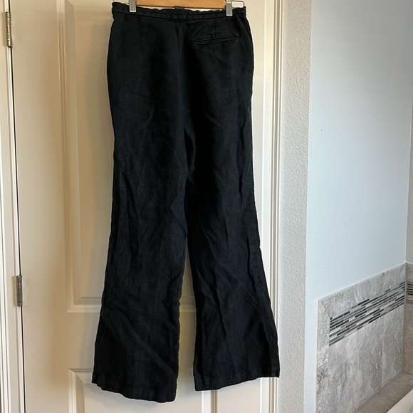 Banana Republic Black Dress Pants Wide-Leg - Picture 4 of 4